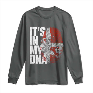 It's in My DNA Long Sleeve Shirt Denmark Map Flag Danish Gift