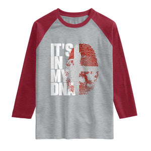 It's in My DNA Raglan Shirt Denmark Map Flag Danish Gift