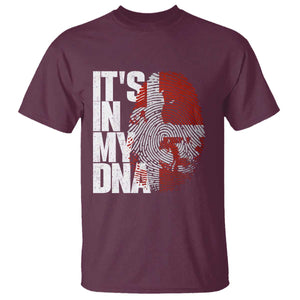 It's in My DNA T Shirt Denmark Map Flag Danish Gift