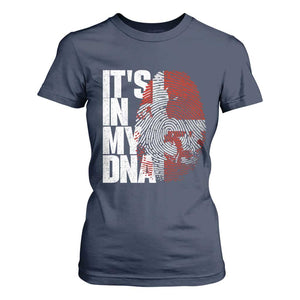 It's in My DNA T Shirt For Women Denmark Map Flag Danish Gift