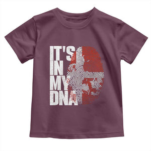 It's in My DNA Toddler T Shirt Denmark Map Flag Danish Gift