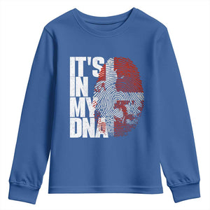It's in My DNA Youth Sweatshirt Denmark Map Flag Danish Gift