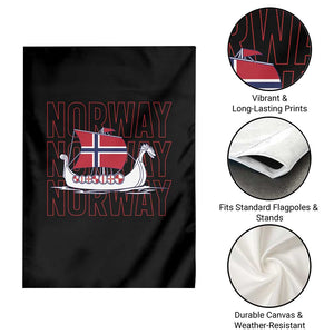 Norwegian Viking Ship Flag Boat Norway Heritage Garden Flag