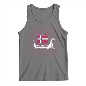 Norwegian Viking Ship Flag Boat Norway Heritage Tank Top