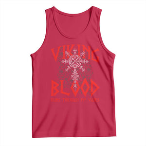 Viking Blood Runs Through My Veins Tank Top Compass Vegvisir Nordic Rune Celtic