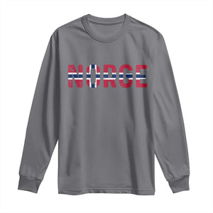 Norge Flag Norway Long Sleeve Shirt Norwegian Home Love Family