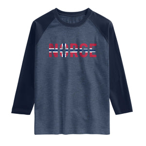 Norge Flag Norway Raglan Shirt Norwegian Home Love Family