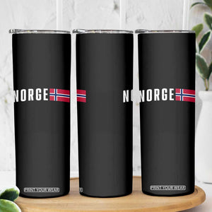 Norway Norge Norwegian Flag Graphic Skinny Tumbler