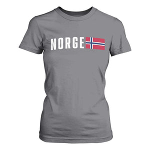 Norway Norge Norwegian Flag Graphic T Shirt For Women