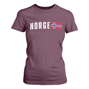 Norway Norge Norwegian Flag Graphic T Shirt For Women