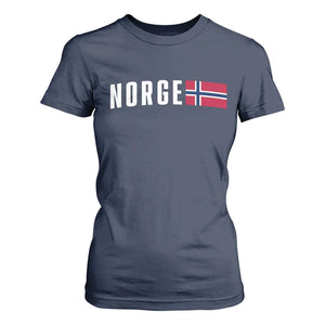 Norway Norge Norwegian Flag Graphic T Shirt For Women