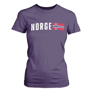 Norway Norge Norwegian Flag Graphic T Shirt For Women