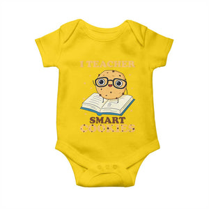 I Teach Smart Cookies Baby Onesie Funny Teacher TS14 Daisy Print Your Wear