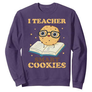 I Teach Smart Cookies Sweatshirt Funny Teacher TS14 Purple Print Your Wear