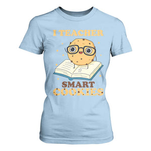 I Teach Smart Cookies T Shirt For Women Funny Teacher TS14 Light Blue Print Your Wear