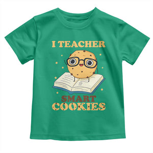 I Teach Smart Cookies Toddler T Shirt Funny Teacher TS14 Irish Green Print Your Wear