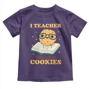 I Teach Smart Cookies Toddler T Shirt Funny Teacher TS14 Purple Print Your Wear