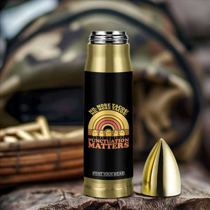 Funny Taco English Teacher Bullet Tumbler No More Tacos Punctuation Matters TS14 Print Your Wear