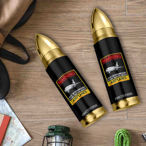 Funny Pilot Bullet Tumbler Warning May Spontaneously Talk About Airplanes TS14 Print Your Wear