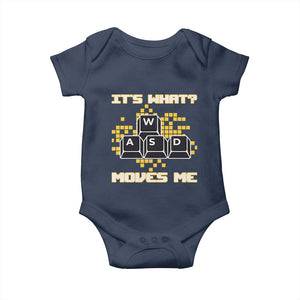 Funny PC Gamer Gaming Baby Onesie It Is What Moves Me TS14 Navy Print Your Wear