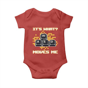 Funny PC Gamer Gaming Baby Onesie It Is What Moves Me TS14 Red Print Your Wear