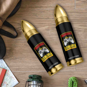 Funny Video Gamer Bullet Tumbler Warning May Yell At Video Games TS14 Print Your Wear