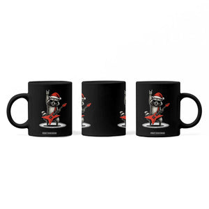 Funny Raccoon Rock Music Christmas Coffee Mug TS14 Print Your Wear