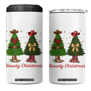 Howdy Christmas 4 in 1 Can Cooler Tumbler Cowboy Western Country Xmas TS14 One Size: 16 oz White Print Your Wear