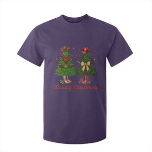 Howdy Christmas T Shirt For Kid Cowboy Western Country Xmas TS14 Purple Print Your Wear