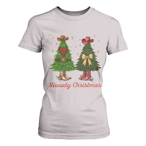 Howdy Christmas T Shirt For Women Cowboy Western Country Xmas TS14 Ice Gray Print Your Wear