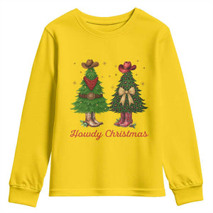 Howdy Christmas Youth Sweatshirt Cowboy Western Country Xmas TS14 Daisy Print Your Wear