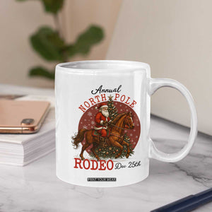 Cowboy Santa Christmas Coffee Mug Annual North Pole Rodeo Dec 25th TS14 Print Your Wear