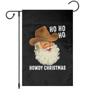 Cowboy Santa Christmas Garden Flag Ho Ho Ho Howdy Christmas TS14 Black Print Your Wear
