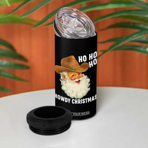 Cowboy Santa Christmas 4 in 1 Can Cooler Tumbler Ho Ho Ho Howdy Christmas TS14 Print Your Wear
