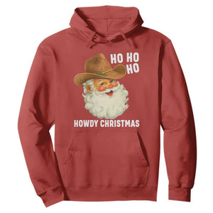 Cowboy Santa Christmas Hoodie Ho Ho Ho Howdy Christmas TS14 Red Print Your Wear