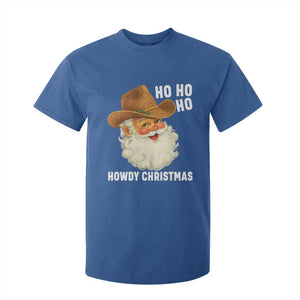 Cowboy Santa Christmas T Shirt For Kid Ho Ho Ho Howdy Christmas TS14 Royal Blue Print Your Wear