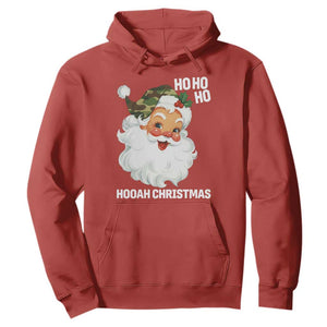 Camo Santa Christmas Hoodie Ho Ho Ho Hooah Christmas TS14 Red Print Your Wear