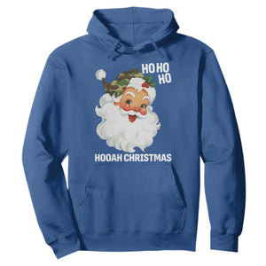 Camo Santa Christmas Hoodie Ho Ho Ho Hooah Christmas TS14 Royal Blue Print Your Wear