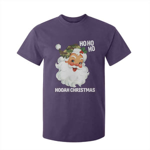 Camo Santa Christmas T Shirt For Kid Ho Ho Ho Hooah Christmas TS14 Purple Print Your Wear