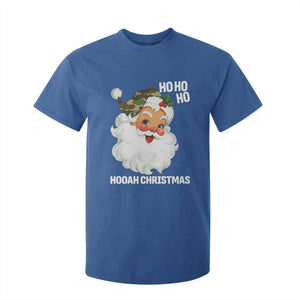 Camo Santa Christmas T Shirt For Kid Ho Ho Ho Hooah Christmas TS14 Royal Blue Print Your Wear
