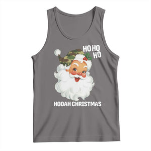 Camo Santa Christmas Tank Top Ho Ho Ho Hooah Christmas TS14 Deep Heather Print Your Wear