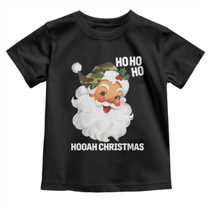 Camo Santa Christmas Toddler T Shirt Ho Ho Ho Hooah Christmas TS14 Black Print Your Wear