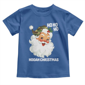 Camo Santa Christmas Toddler T Shirt Ho Ho Ho Hooah Christmas TS14 Royal Blue Print Your Wear