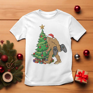 Bigfoot Gamer Christmas T Shirt Funny Sasquatch Gaming Xmas TS14 White Print Your Wear