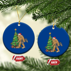 Bigfoot Gamer Christmas Ceramic Ornament Funny Sasquatch Gaming Xmas TS14 1pc Blue Print Your Wear