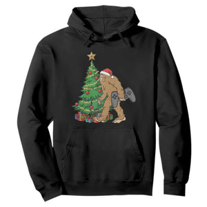 Bigfoot Gamer Christmas Hoodie Funny Sasquatch Gaming Xmas TS14 Black Print Your Wear