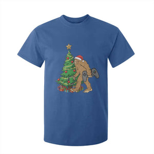 Bigfoot Gamer Christmas T Shirt For Kid Funny Sasquatch Gaming Xmas TS14 Royal Blue Print Your Wear