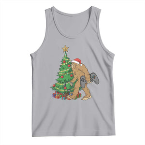 Bigfoot Gamer Christmas Tank Top Funny Sasquatch Gaming Xmas TS14 Athletic Heather Print Your Wear