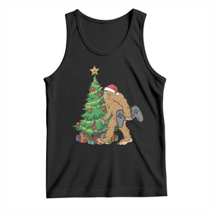 Bigfoot Gamer Christmas Tank Top Funny Sasquatch Gaming Xmas TS14 Black Print Your Wear