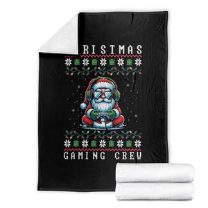 Santa Claus Gamer Throw Blanket Christmas Gmaing Crew TS14 Black Print Your Wear